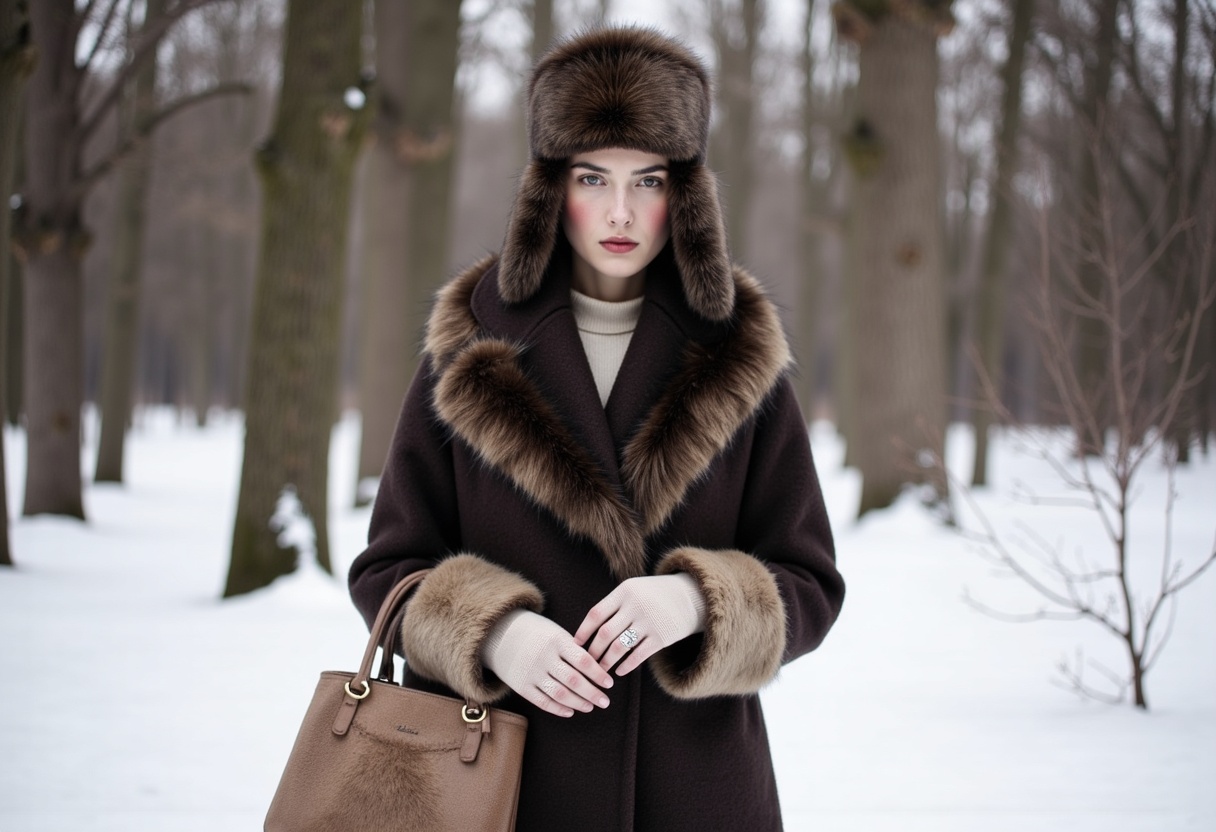 Faux fur accessories trending in winter