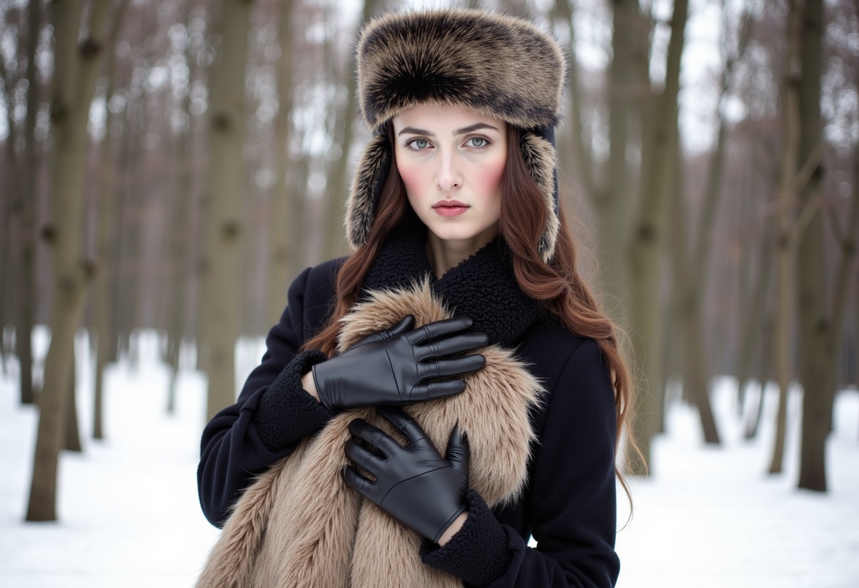 Faux fur accessories trending in winter