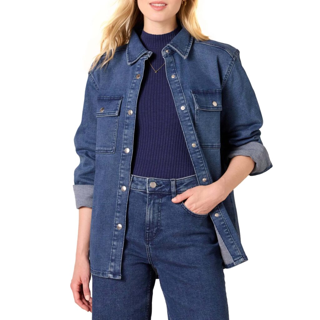 Amazon Essentials Women’s Oversized Denim Shirt Jacket