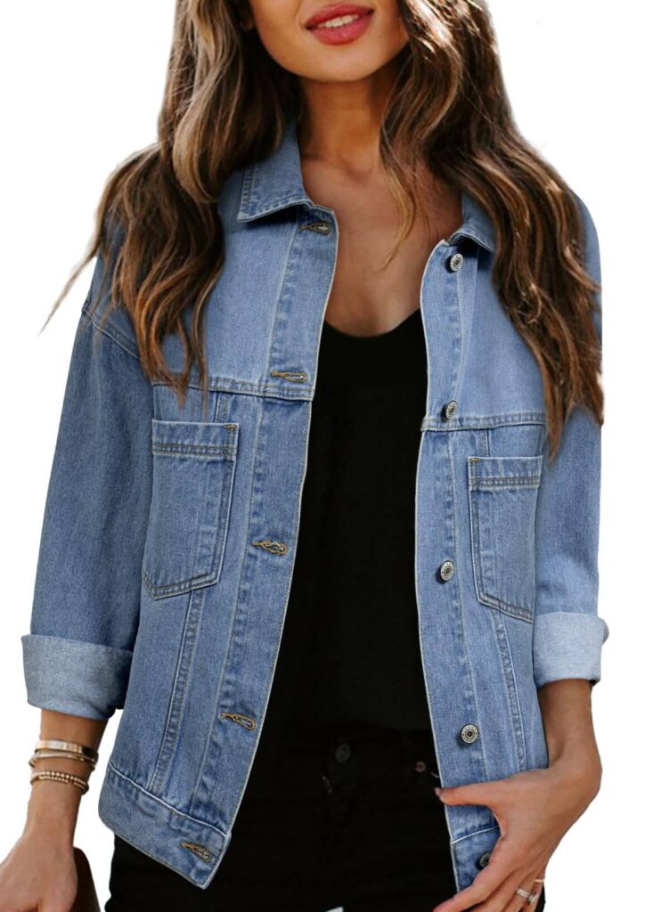 Amazon Essentials Women’s Oversized Denim Shirt Jacket